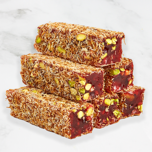 Knafeh Covered Pomegranate Stuffed With Pistachio