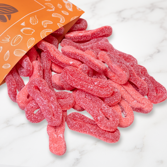 Strawberry Rings Coated Sugar