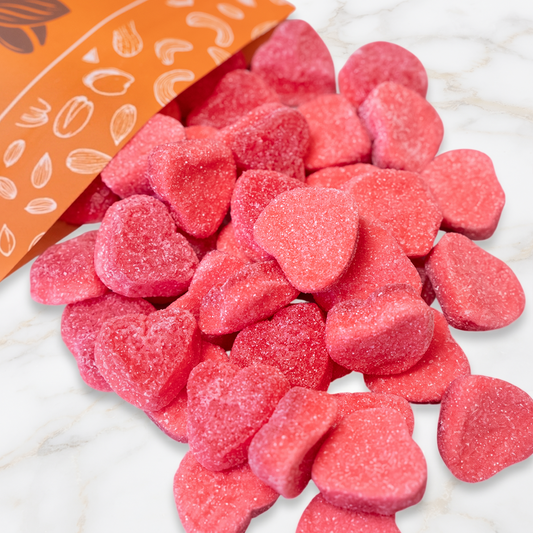 Strawberry Gummies Coated Sugar