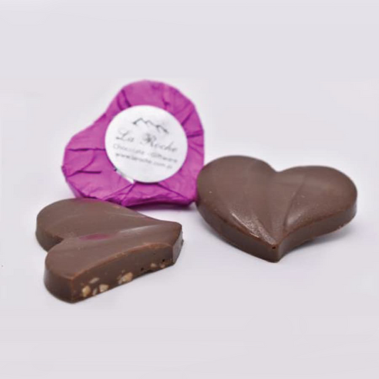 Milk Chocolate Almond Hearts